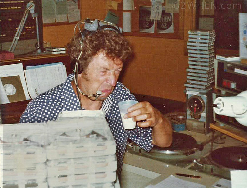 WHEN Morning Man Phil Markert Trying A Healthy Drink Before Buy It Or Bag It - Early 70s - Syracuse radio