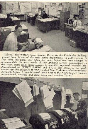 WHEN Syracuse newsroom - the 1960's
